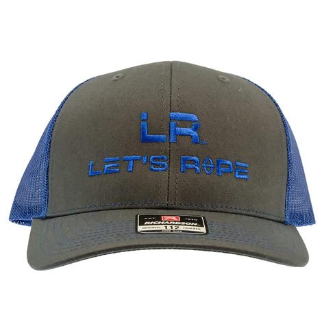 Let's Rope Royal Blue Logo and Grey Meshback Cap